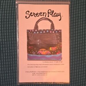 Screen Play Mesh Tote Bag with Car Design